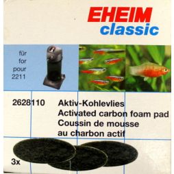 Eheim 2628110 Classic 2211 Media Carbon Fine Filter Pads