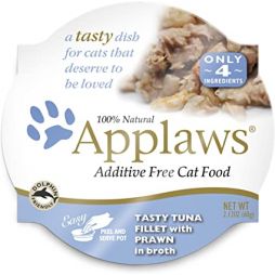 Applaws Tuna Fillet with Prawn– 60g Pot