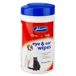 Johnsons Pet Clean N Safe Eye And Ear Wipes