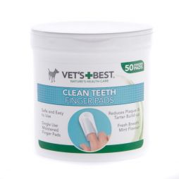 Vets Best Clean Teeth Finger Pads Pack 50
