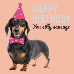 Happy Birthday You Silly Sausage-Birthday Card