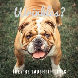 Wrinkles? They're Laughter Lines Greetings Card
